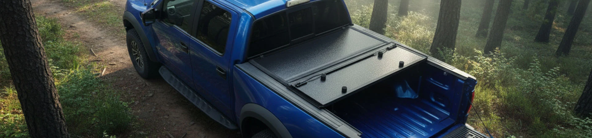 Žemo profilio kietas Tri-Fold Tonneau dangtelis