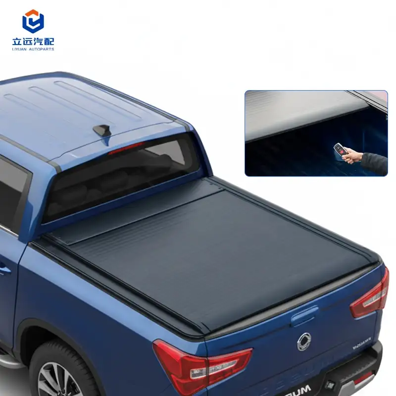 Elektrinis kietas aliuminio ištraukiamas Tonneau dangtelis, skirtas Ssangyong
