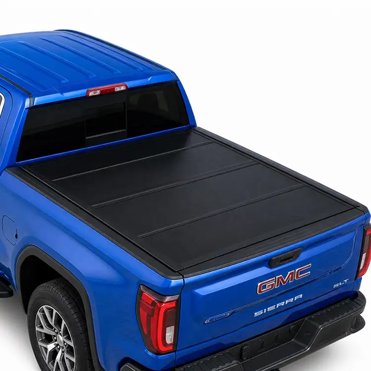 Žemo profilio kietas keturis kartus sulankstomas Tonneau dangtelis, skirtas GMC Sierra