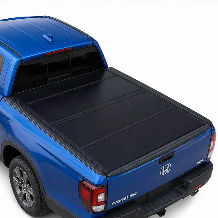 Žemo profilio kietas, keturis kartus sulankstomas Tonneau dangtelis, skirtas Honda Ridgeline